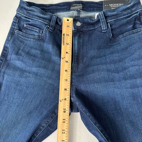 Ann Taylor Blue Jeans Modern Boot Leg Stretch Size 8 - Picture 6 of 9